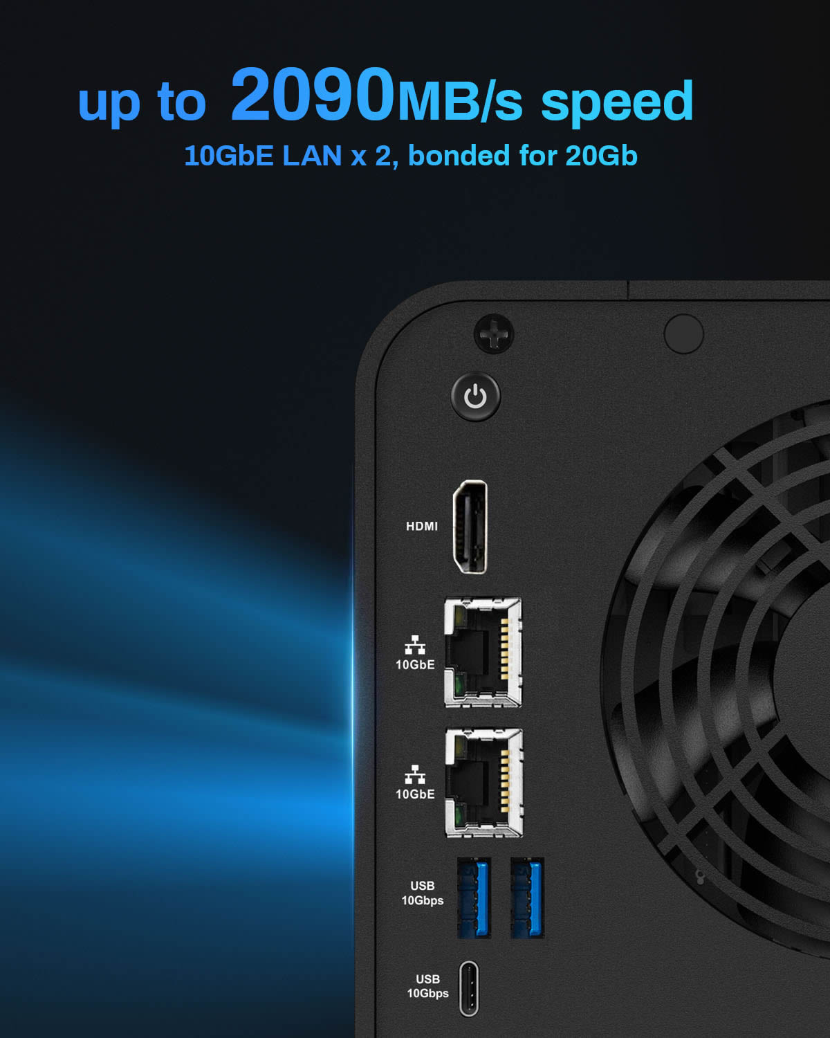 TERRAMASTER F4-424 Max NAS 存储 - 4Bay Core i5 1235U 10 核 12 线程、8GB DDR5 RAM、双 10GbE 端口、网络附加存储峰值性能,适用于企业(无盘)
