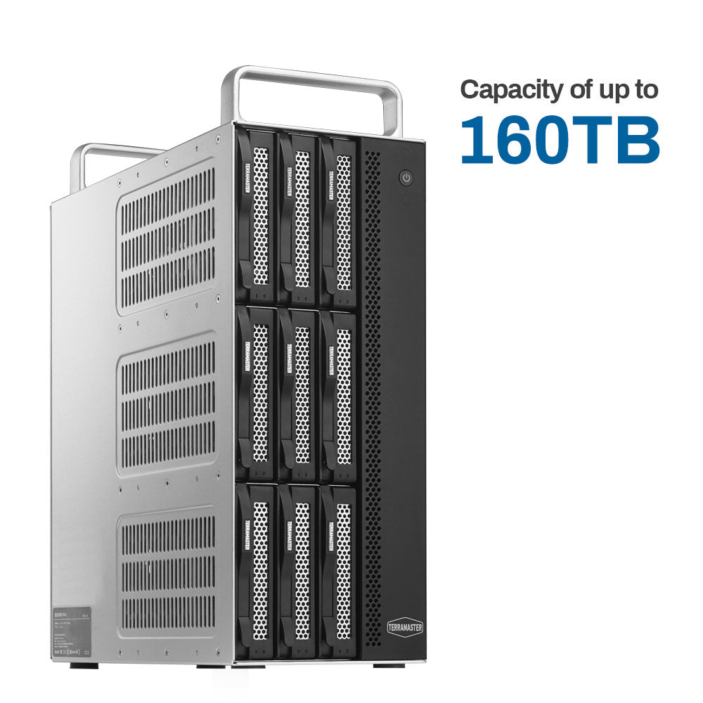 TERRAMASTER D8-332 8bay Thunderbolt 3 RAID 存储最紧凑的专业级 8-Bay 塔式 Thunderbolt3 硬件 RAID 外壳支持 RAID 0/1/5/10/JBOD 外部硬盘 RAID 存储(无盘)