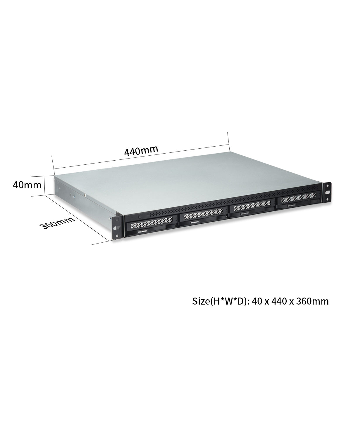 TerraMaster U4-423 4bay Short Depth Rackmount 2.GbE NAS