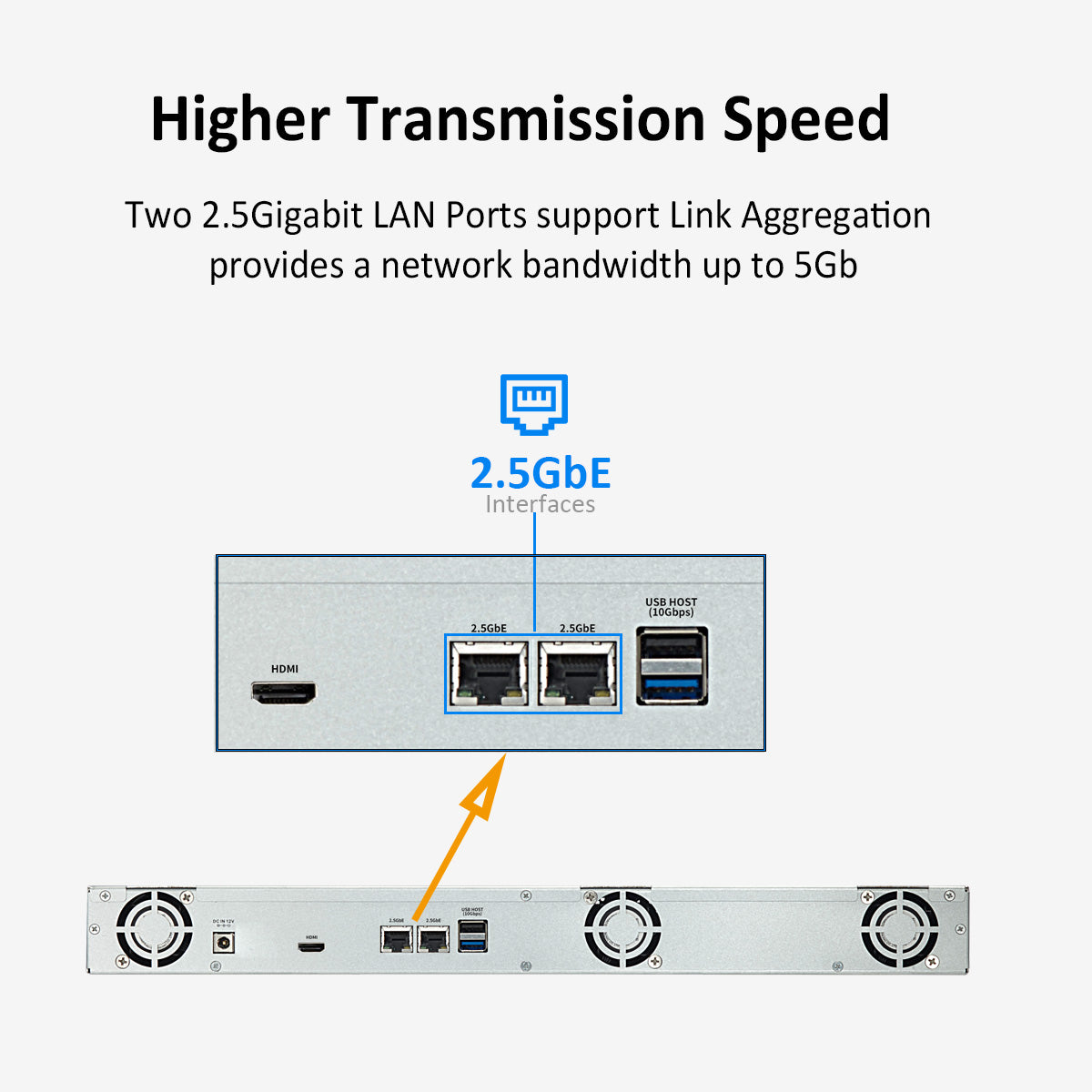 TerraMaster U4-423 4bay Short Depth Rackmount 2.GbE NAS