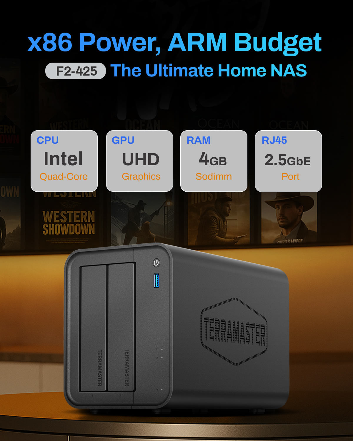 TERRAMASTER F2-425 NAS Storage