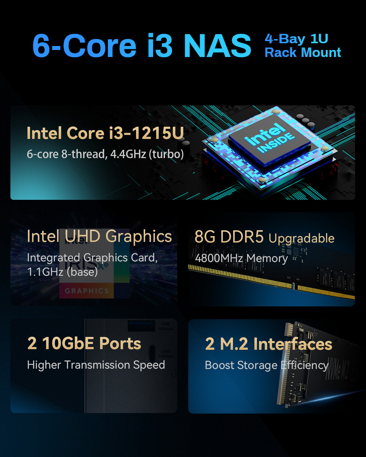 TERRAMASTER U4-500 NAS Storage