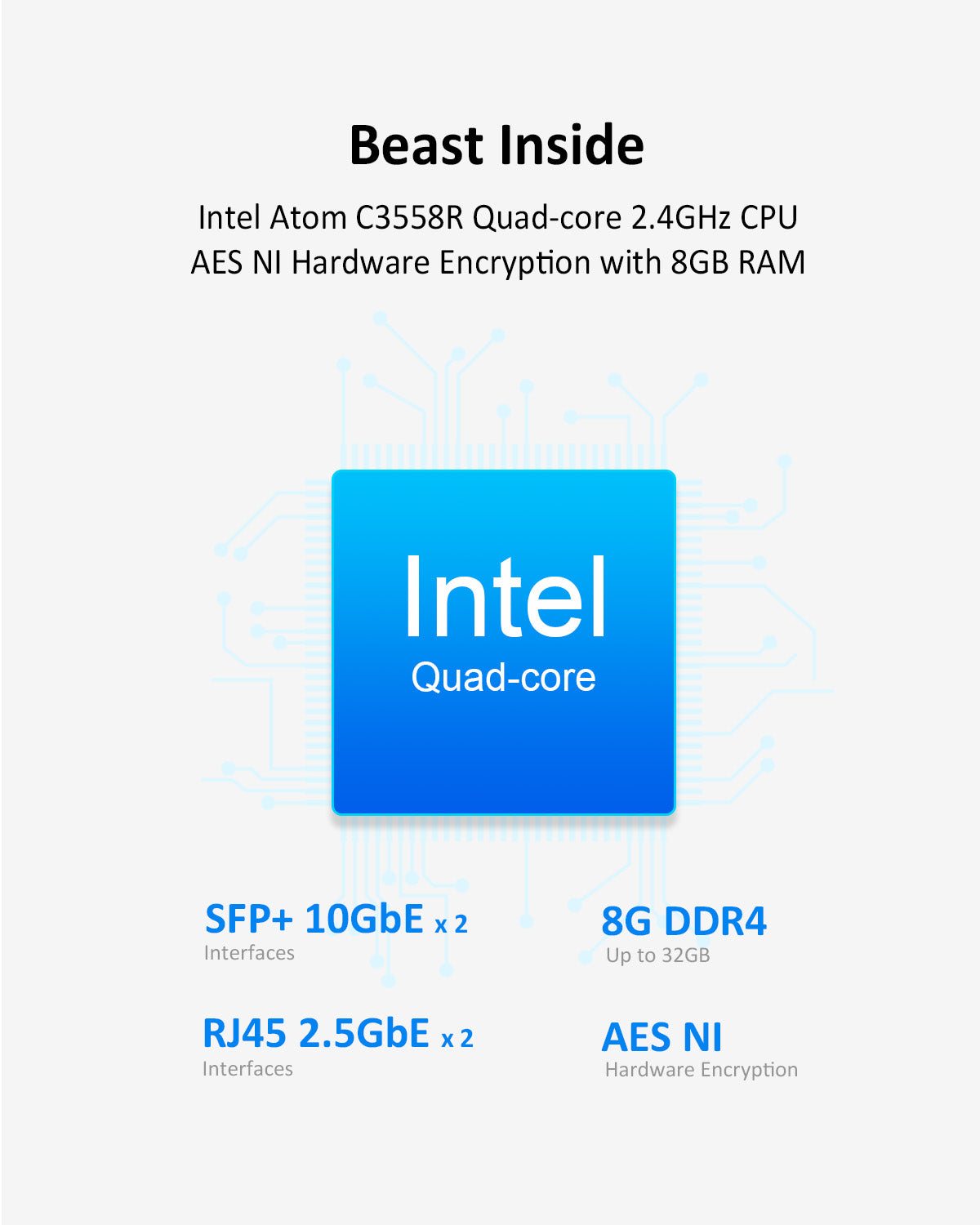 T9-450 9베이 10Gb 듀얼 2.5GbE 포트 NAS 스토리지