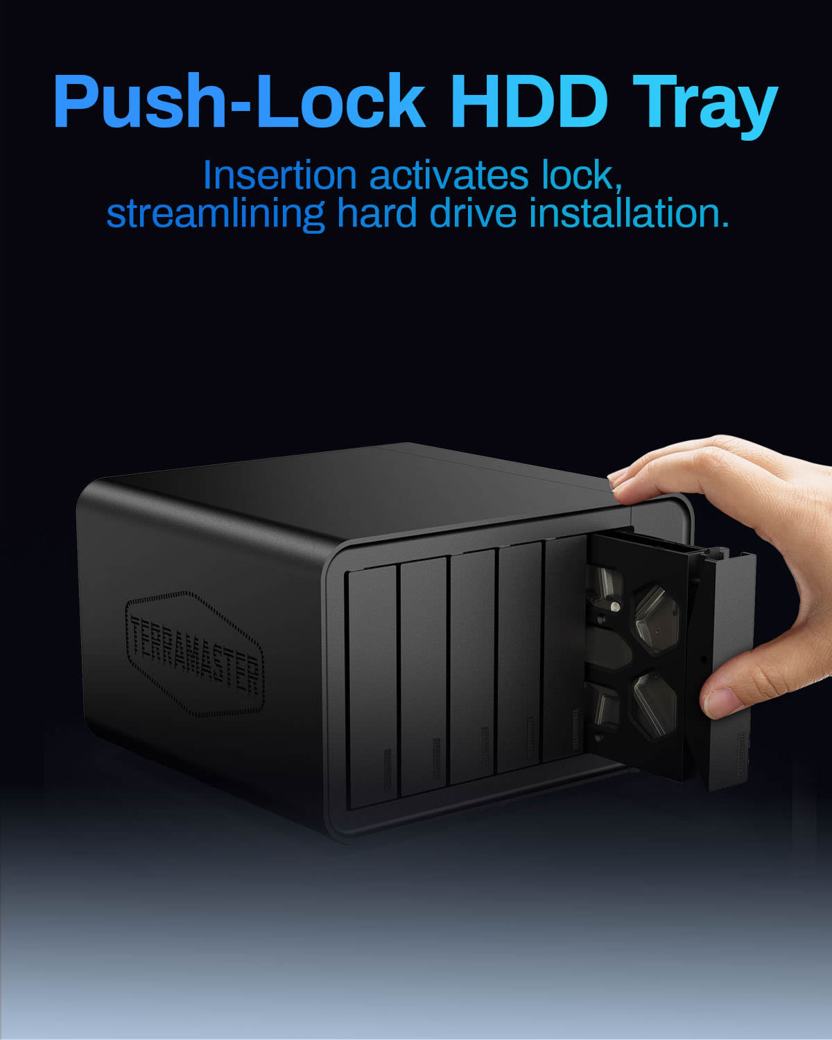 TERRAMASTER F6-424 NAS 存储 6Bay – N95 四核 CPU，8GB DDR5 RAM，双 2.5GbE 端口，高性能网络附加存储（无盘）