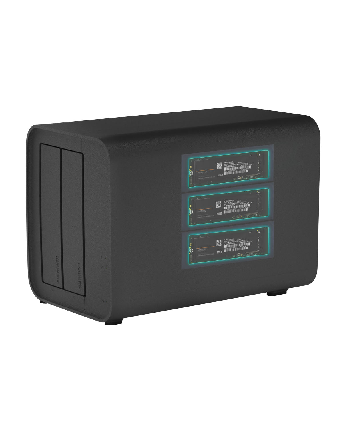 TERRAMASTER D5 Hybrid HDD NVMe SSD Enclosure