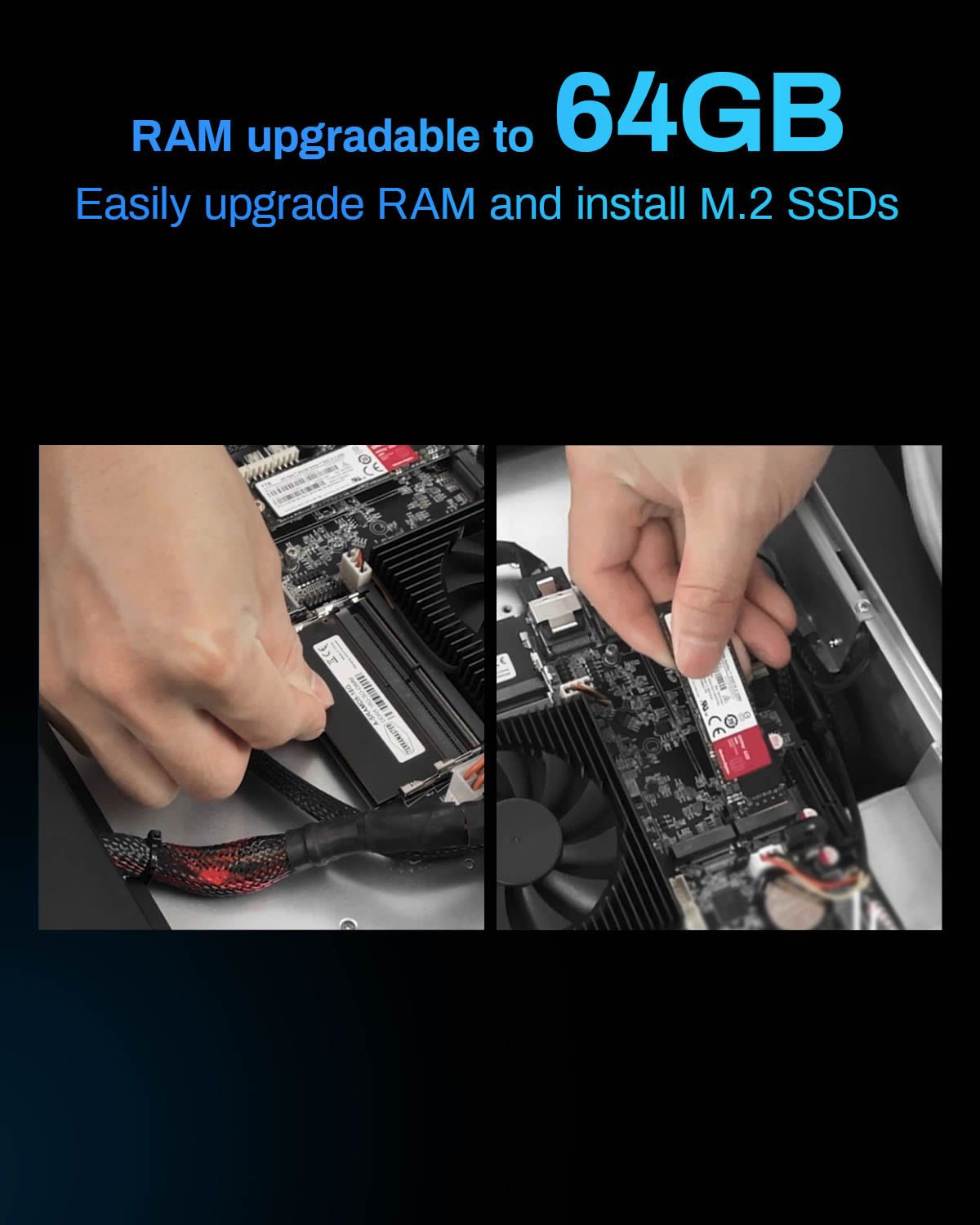 TERRAMASTER T9-500 Pro NAS 存储 - 9Bay Core i7 1255U 10 核 12 线程 CPU、16GB DDR5 RAM、双 10GbE 端口、网络附加存储，为企业提供最佳性能（无盘）