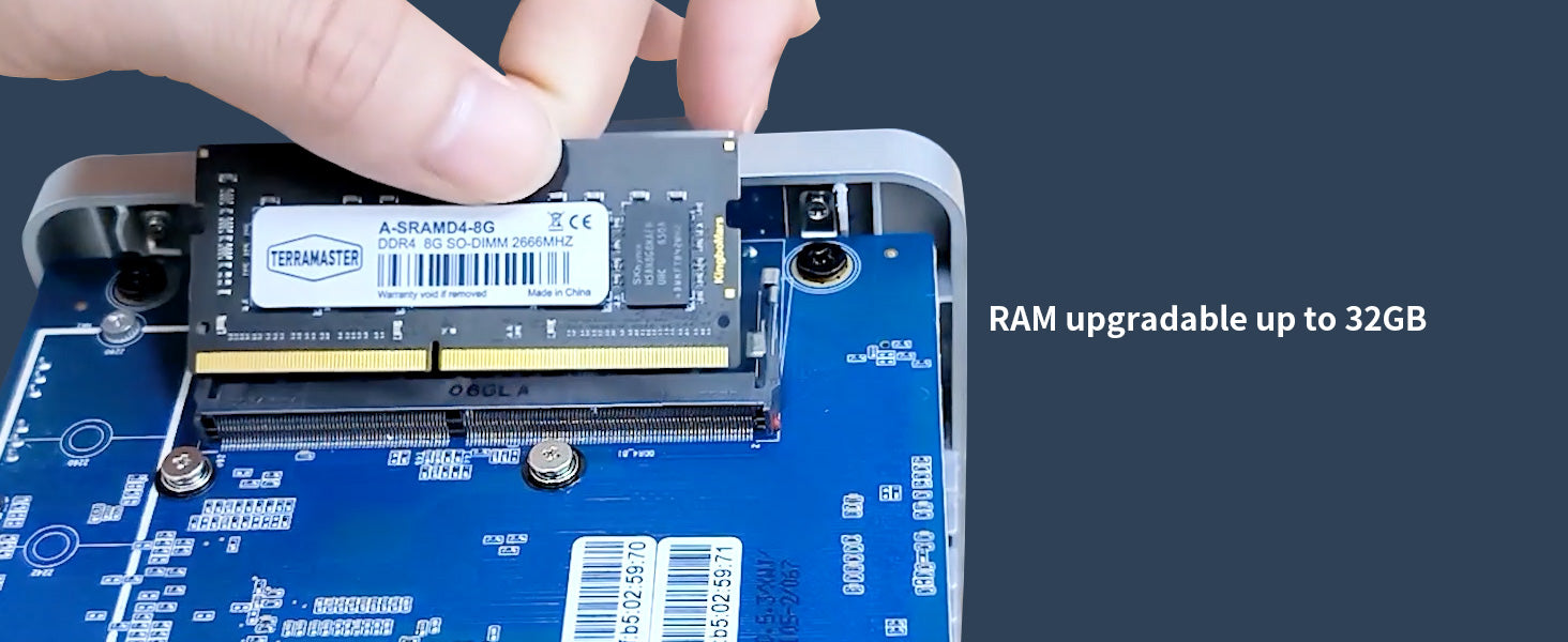 TERRAMASTER F4-423 4-Bay 2.5GbE NAS，适用于 SMB，配备英特尔四核 CPU、4GB DDR4、2.5GbE 端口 x 2、网络存储服务器（无盘） 