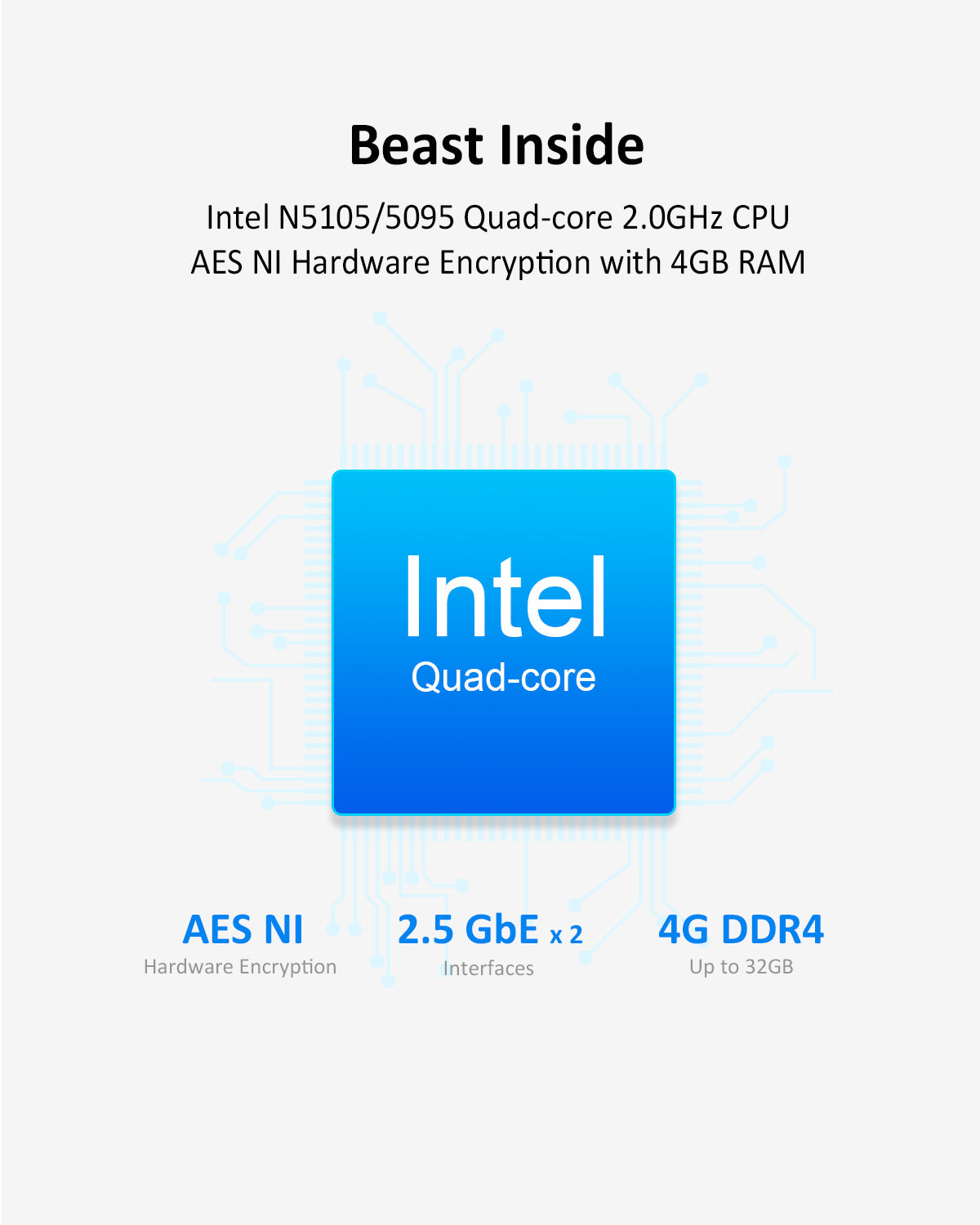 T6-423 6베이 2.5GbE NAS 스토리지