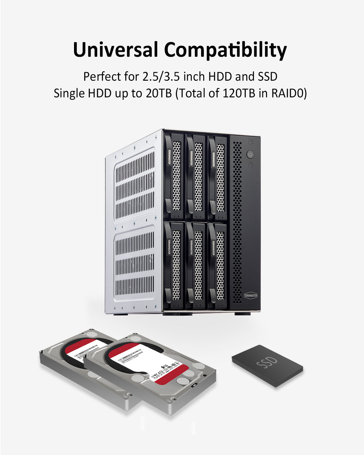 T6-423 6베이 2.5GbE NAS 스토리지